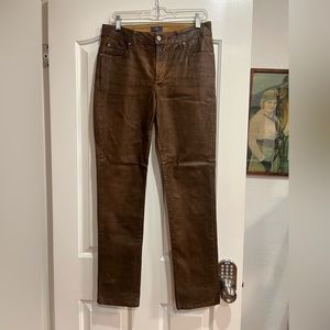 Faux leather pants brown size 8
